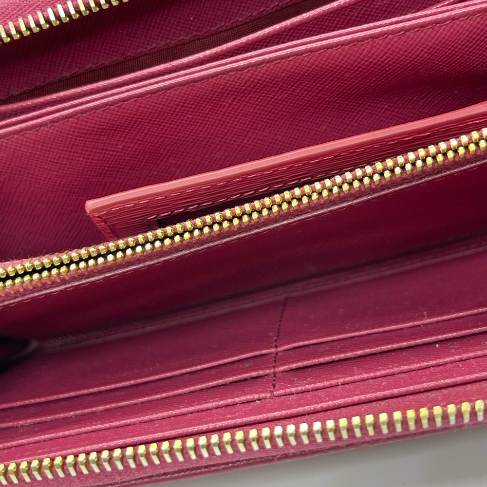 Prada Pink Fiocco Bow Saffiano Lux Long Wallet - Picture 11 of 15